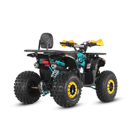 quad barton raptor 125 żółty niebieski tył