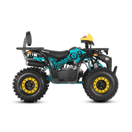 quad barton raptor 125 żółty niebieski bok
