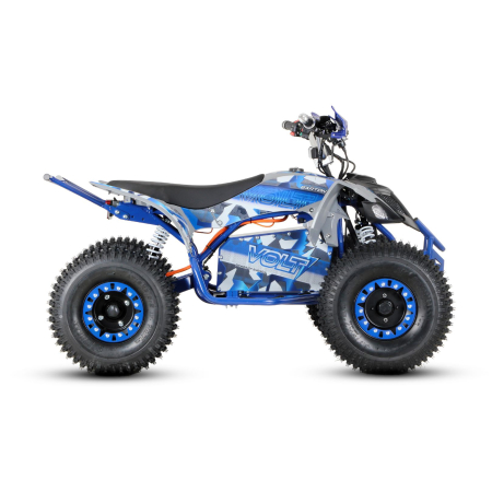 quad barton volt elektryczny niebieski bok