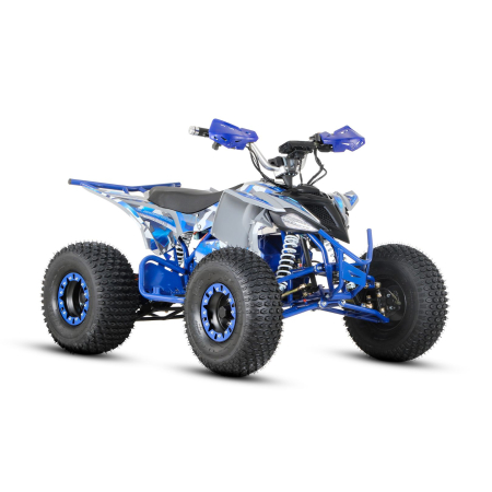 quad barton volt elektryczny niebieski z profilu