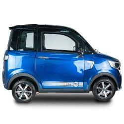 pojazd elektryczny czterokołowy micro car bilibike ecomo 4 niebieski bok