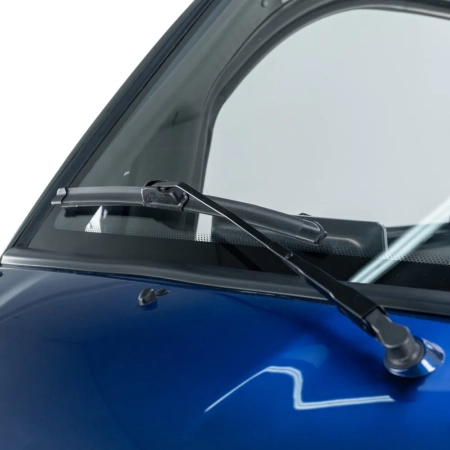 pojazd elektryczny czterokołowy micro car bilibike ecomo 4 niebieski wycieraczki szyba