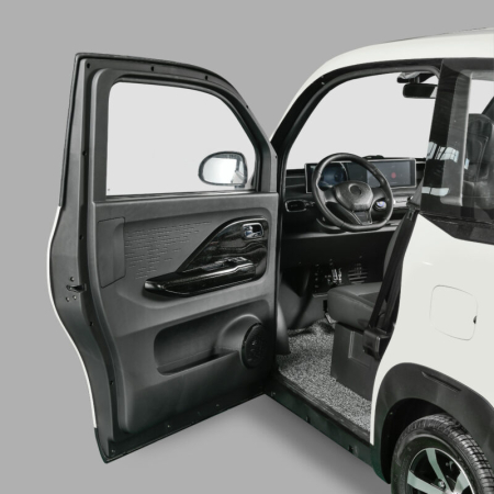 skuter elektryczny iml micro car tuna acid biały skos drzwi
