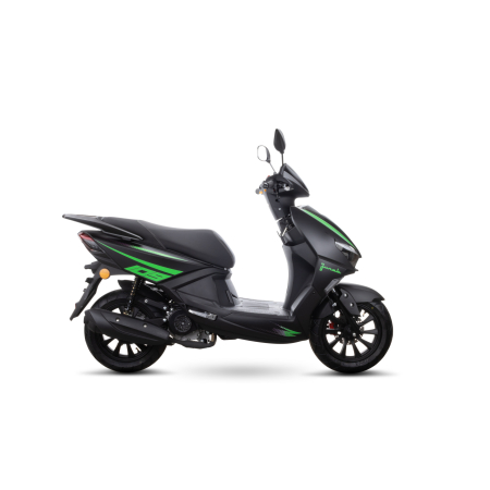 motorower skuter junak 109 50ccm zielony bok