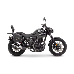 motorcykl romet soft 125 czarny bok