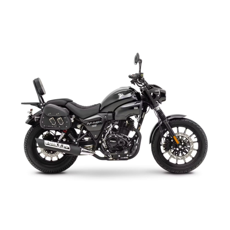 motorcykl romet soft 125 czarny bok