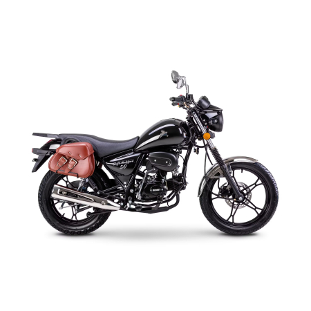 motorowerl romet soft 50 czarny bok