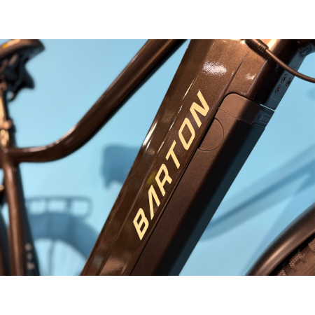 rower elektryczny trekkingowy barton m210 męski grafitowy rama grafitowa